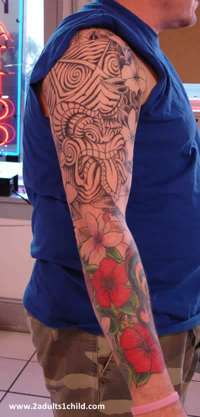 flower arm tattoos